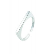 LDR2005 S925銀方形開口戒指