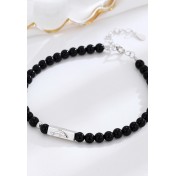 LDR2019 S925銀黑瑪瑙海豚手鏈