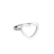 LDR2020-1 S925銀復古愛心開口戒指