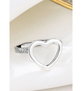 LDR2020-1 S925銀復古愛心開口戒指