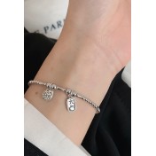 LDR2023 S925銀招財貓手鏈