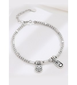 LDR2023 S925銀招財貓手鏈