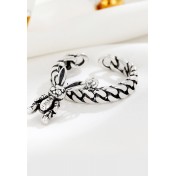 LDR2041 S925銀復古兔子開口戒指