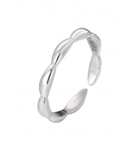 LDR2043 S925銀米粒指環開口戒指