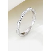 LDR2043 S925銀米粒指環開口戒指