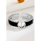 LDR2050 S925銀滴釉豬鼻子戒指