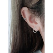 LDR24002 S925純銀潮流耳環