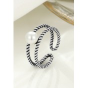 LDR24009 S925純銀珍珠戒指