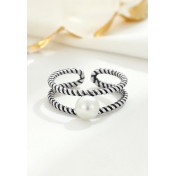 LDR24009 S925純銀珍珠戒指