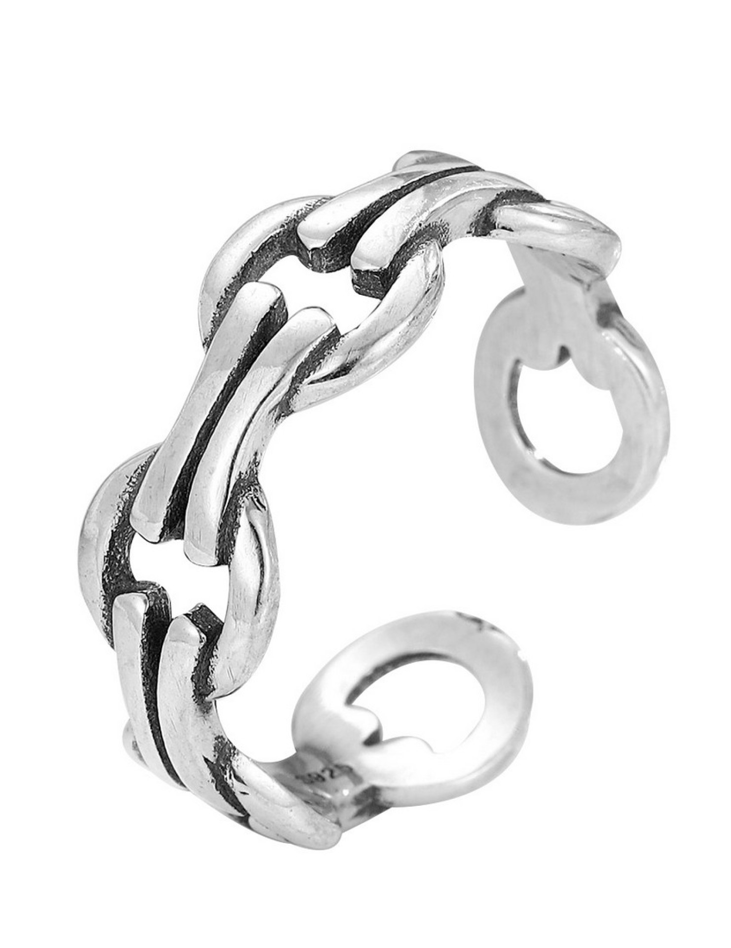 LDR24010 S925純銀潮流戒指