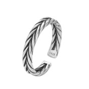 LDR24023 S925純銀潮流戒指