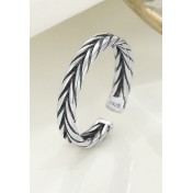 LDR24023 S925純銀潮流戒指