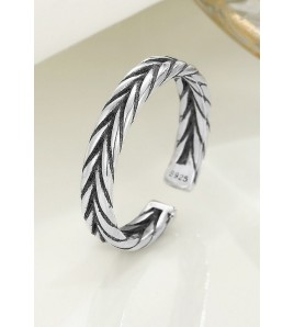 LDR24023 S925純銀潮流戒指