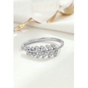 LDR24024 S925純銀橄榄枝戒指