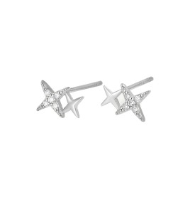 LDR24025 S925純銀星星耳環