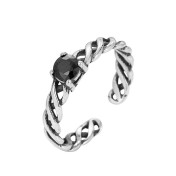 LDR24031 S925純銀潮流戒指