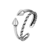 LDR24035 S925純銀潮流戒指