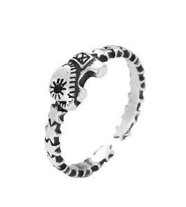 LDR24037 S925純銀潮流戒指