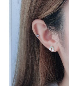 LDR24041 S925純銀潮流耳環