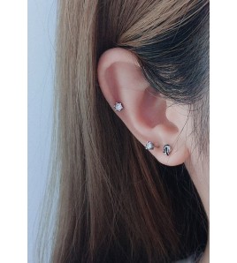 LDR24042 S925純銀潮流耳環