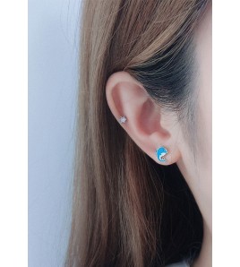 LDR24049 S925純銀潮流耳環