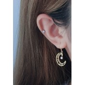 LDR24051 S925純銀潮流耳環