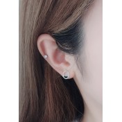 LDR24063 S925純銀潮流耳環