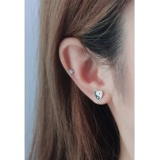 LDR24064 S925純銀潮流耳環