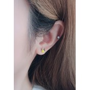 LDR24065 S925純銀潮流耳環