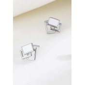 LDR24068 S925純銀潮流耳環