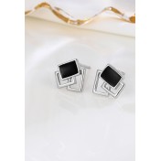 LDR24068 S925純銀潮流耳環