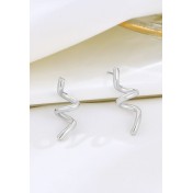 LDR24069 S925純銀潮流耳環