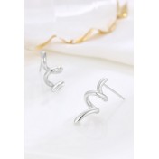 LDR24069 S925純銀潮流耳環