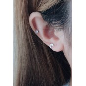 LDR24071 S925純銀潮流耳環