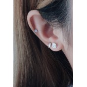 LDR24071 S925純銀潮流耳環