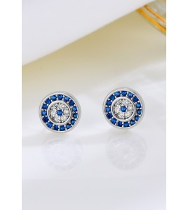 LDR24300 S925純銀惡魔之眼耳環