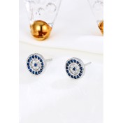 LDR24300 S925純銀惡魔之眼耳環