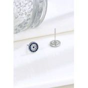 LDR24300 S925純銀惡魔之眼耳環