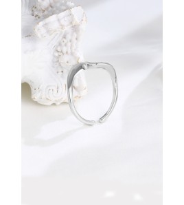 LDR24303 S925純銀莫比烏斯開口戒指