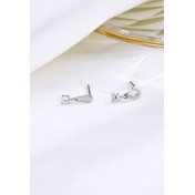 LDR24309 S925純銀簡約問號感嘆號耳環