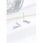 LDR24309 S925純銀簡約問號感嘆號耳環