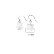 LDR24310 S925純銀不對稱耳環