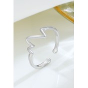 LDR24312 S925純銀電圖開口戒指