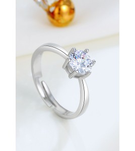 LDR24322 S925純銀復古斜紋開口戒指