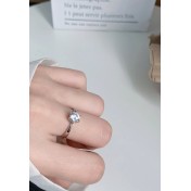 LDR24322 S925純銀復古斜紋開口戒指