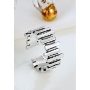 LDR24328 S925純銀復古不規則開口戒指