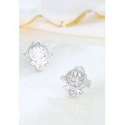 LDR24333 S925純銀時尚鋯石耳環