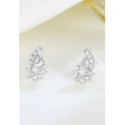 LDR24339 S925純銀鋯石星形耳環