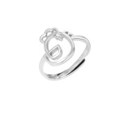 LDR24342 S925純銀可愛小雞開口戒指