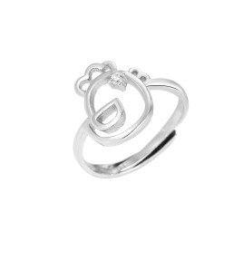 LDR24342 S925純銀可愛小雞開口戒指